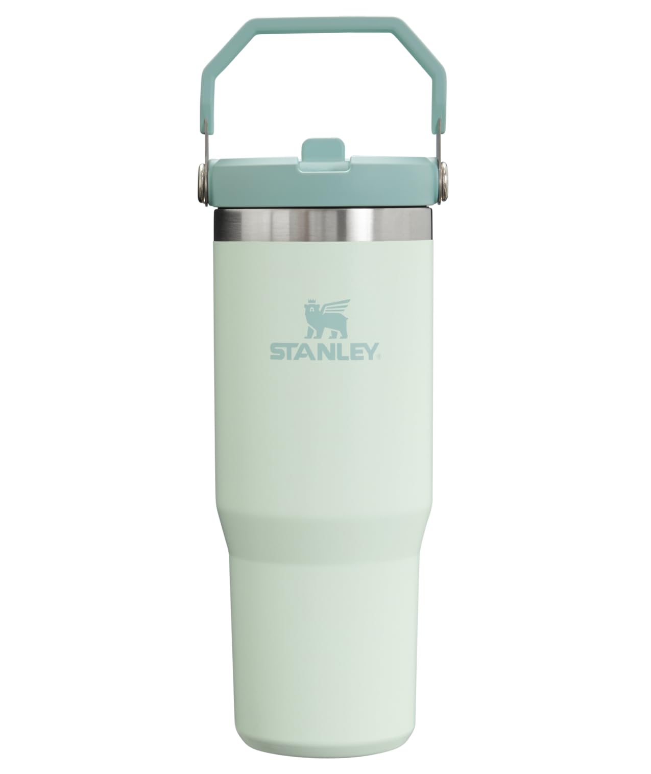 STANLEY IceFlow 2.0 Flip Straw Tumbler with Handle 30 oz | Twist On Lid and Flip Up Straw | Leakproof Water Bottle | Insulated Stainless Steel | BPA-Free | Dried Pine