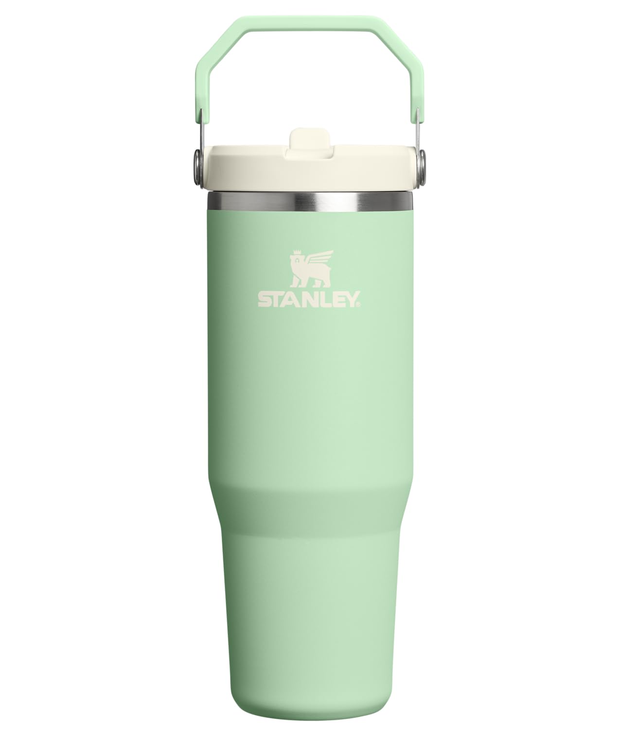STANLEY IceFlow 2.0 Flip Straw Tumbler with Handle 30 oz | Twist On Lid and Flip Up Straw | Leakproof Water Bottle | Insulated Stainless Steel | BPA-Free | Dried Pine