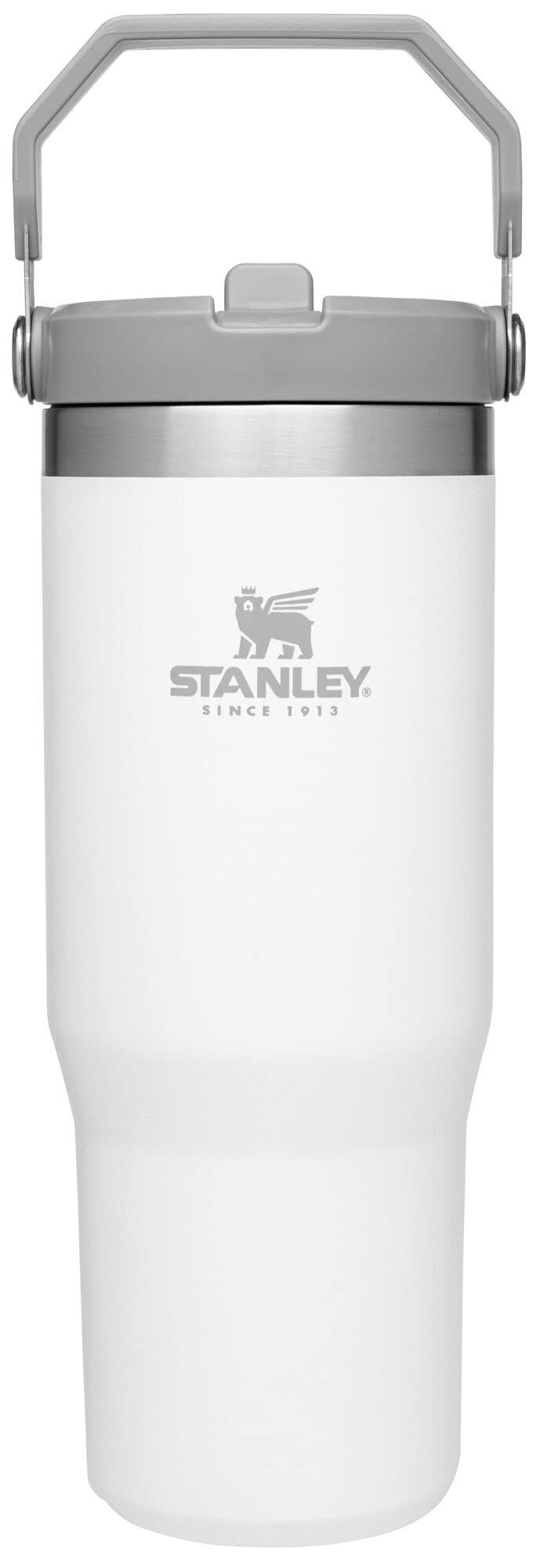 STANLEY IceFlow 2.0 Flip Straw Tumbler with Handle 30 oz | Twist On Lid and Flip Up Straw | Leakproof Water Bottle | Insulated Stainless Steel | BPA-Free | Dried Pine