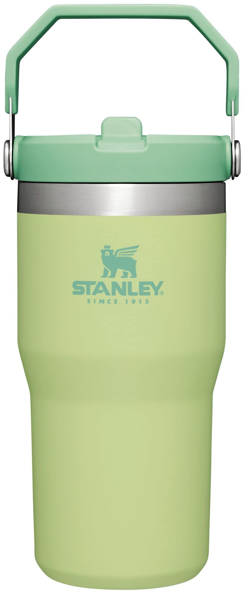 STANLEY IceFlow 2.0 Flip Straw Tumbler with Handle 30 oz | Twist On Lid and Flip Up Straw | Leakproof Water Bottle | Insulated Stainless Steel | BPA-Free | Dried Pine