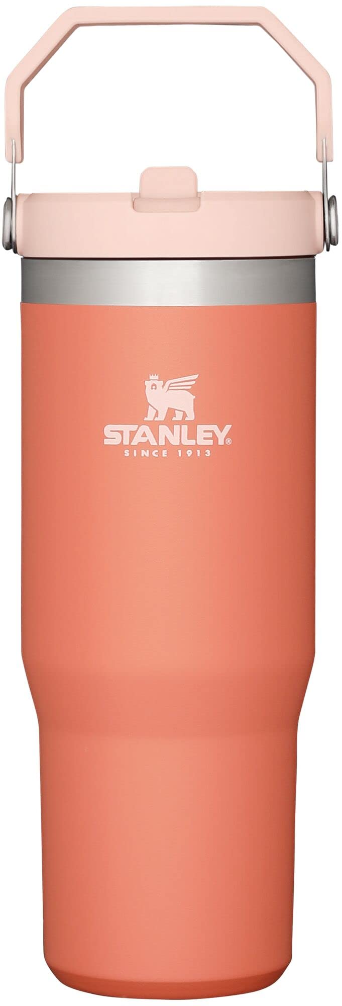 STANLEY IceFlow 2.0 Flip Straw Tumbler with Handle 30 oz | Twist On Lid and Flip Up Straw | Leakproof Water Bottle | Insulated Stainless Steel | BPA-Free | Dried Pine