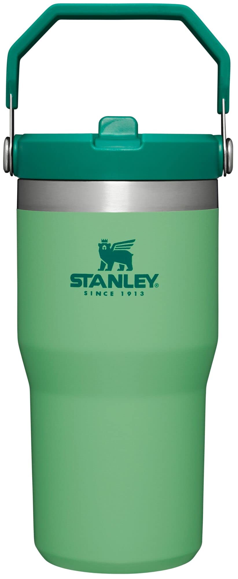 STANLEY IceFlow 2.0 Flip Straw Tumbler with Handle 30 oz | Twist On Lid and Flip Up Straw | Leakproof Water Bottle | Insulated Stainless Steel | BPA-Free | Dried Pine
