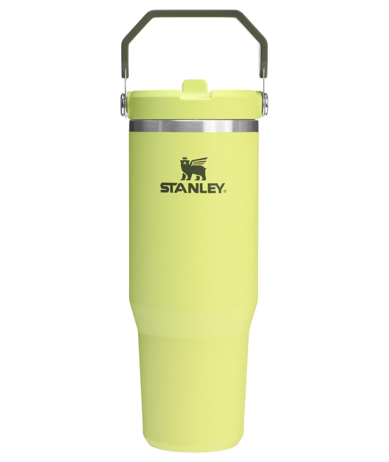 STANLEY IceFlow 2.0 Flip Straw Tumbler with Handle 30 oz | Twist On Lid and Flip Up Straw | Leakproof Water Bottle | Insulated Stainless Steel | BPA-Free | Dried Pine