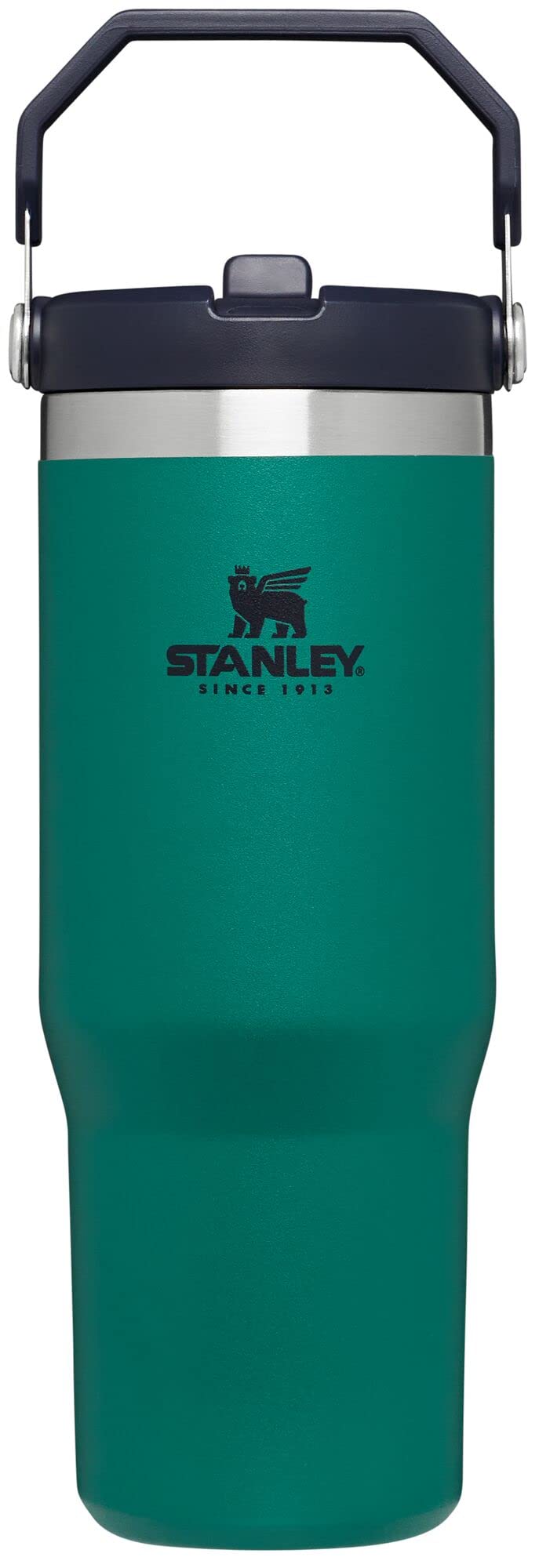 STANLEY IceFlow 2.0 Flip Straw Tumbler with Handle 30 oz | Twist On Lid and Flip Up Straw | Leakproof Water Bottle | Insulated Stainless Steel | BPA-Free | Dried Pine