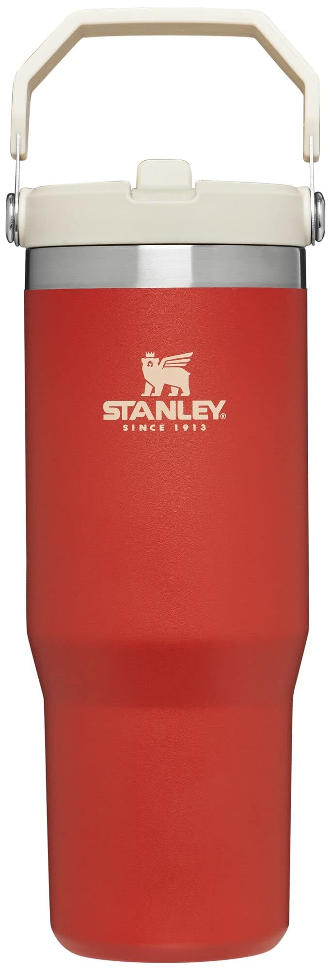 STANLEY IceFlow 2.0 Flip Straw Tumbler with Handle 30 oz | Twist On Lid and Flip Up Straw | Leakproof Water Bottle | Insulated Stainless Steel | BPA-Free | Dried Pine