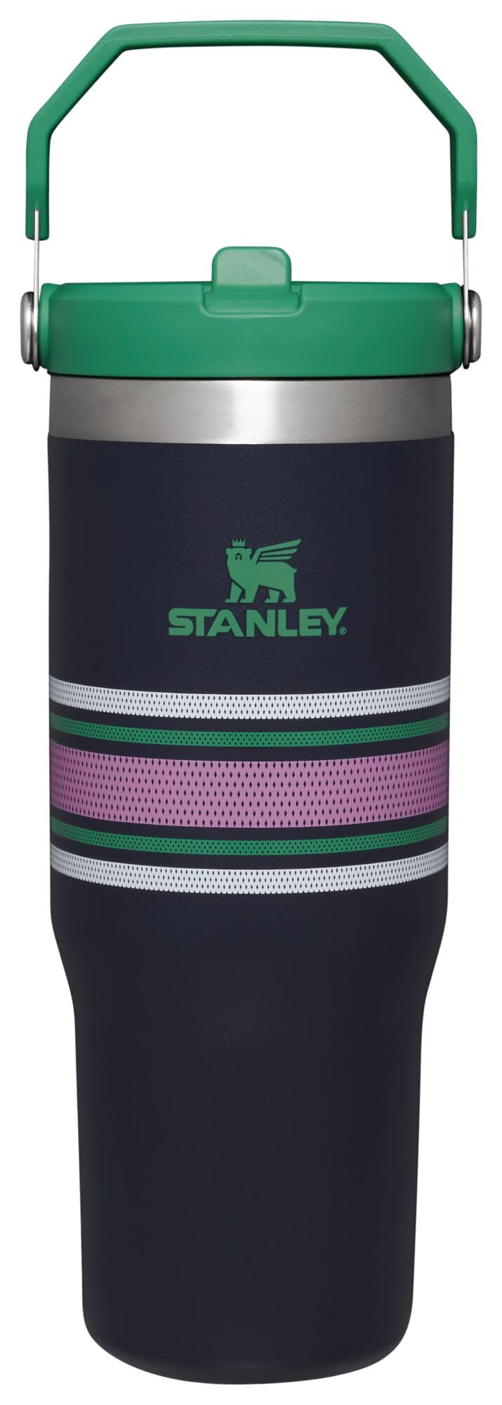 STANLEY IceFlow 2.0 Flip Straw Tumbler with Handle 30 oz | Twist On Lid and Flip Up Straw | Leakproof Water Bottle | Insulated Stainless Steel | BPA-Free | Dried Pine
