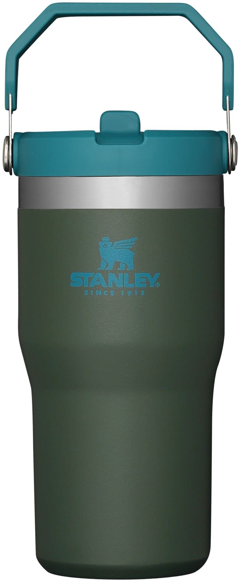 STANLEY IceFlow 2.0 Flip Straw Tumbler with Handle 30 oz | Twist On Lid and Flip Up Straw | Leakproof Water Bottle | Insulated Stainless Steel | BPA-Free | Dried Pine