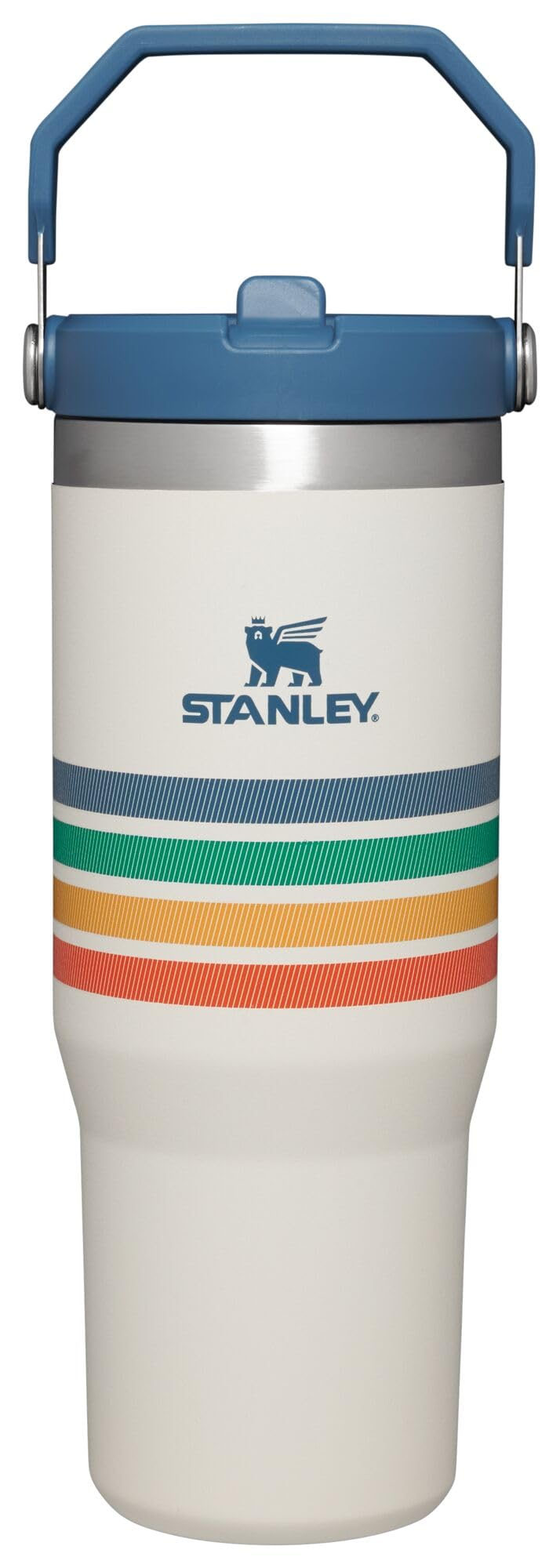 STANLEY IceFlow 2.0 Flip Straw Tumbler with Handle 30 oz | Twist On Lid and Flip Up Straw | Leakproof Water Bottle | Insulated Stainless Steel | BPA-Free | Dried Pine