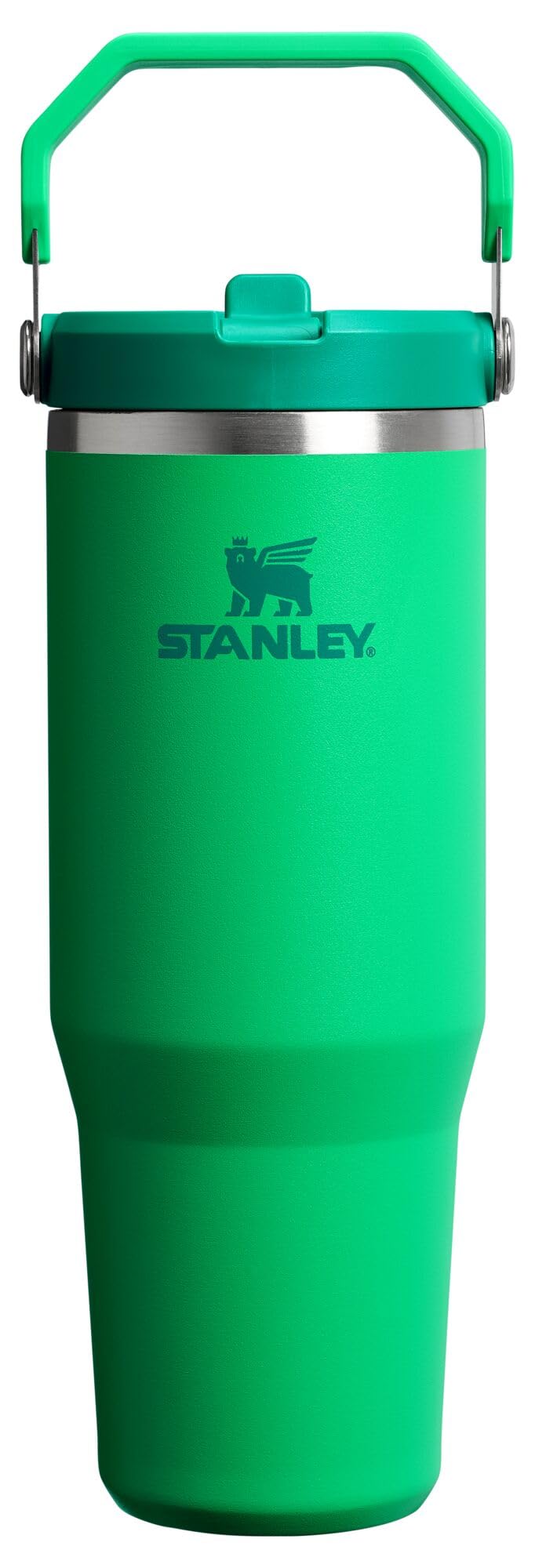 STANLEY IceFlow 2.0 Flip Straw Tumbler with Handle 30 oz | Twist On Lid and Flip Up Straw | Leakproof Water Bottle | Insulated Stainless Steel | BPA-Free | Dried Pine