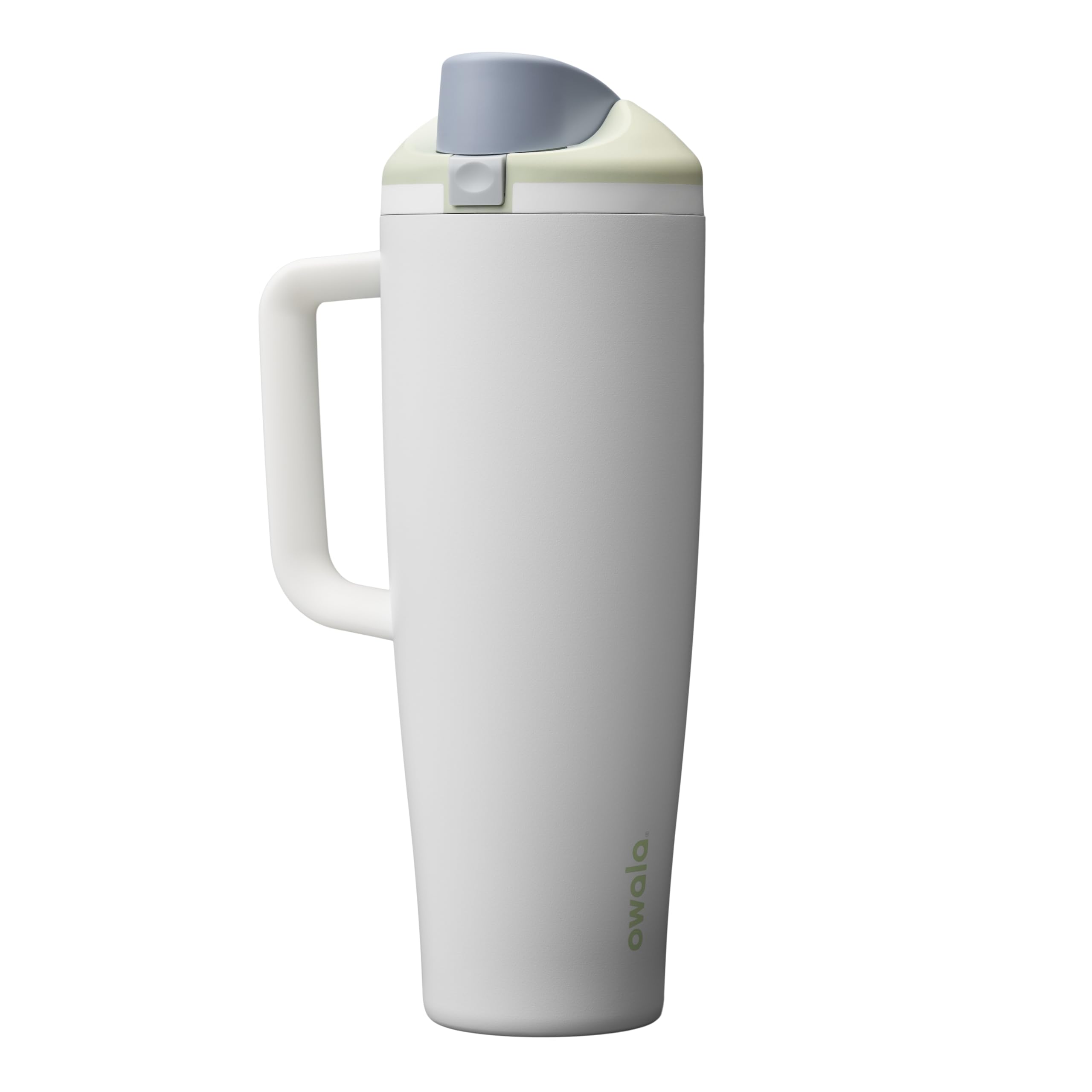 Owala FreeSip Tumbler Insulated Stainless Steel Water Bottle with Built-in Straw and Side Handle, For Travel, Work, School, and Sports, 40oz, BPA Free, Leak Proof, Foggy Tide