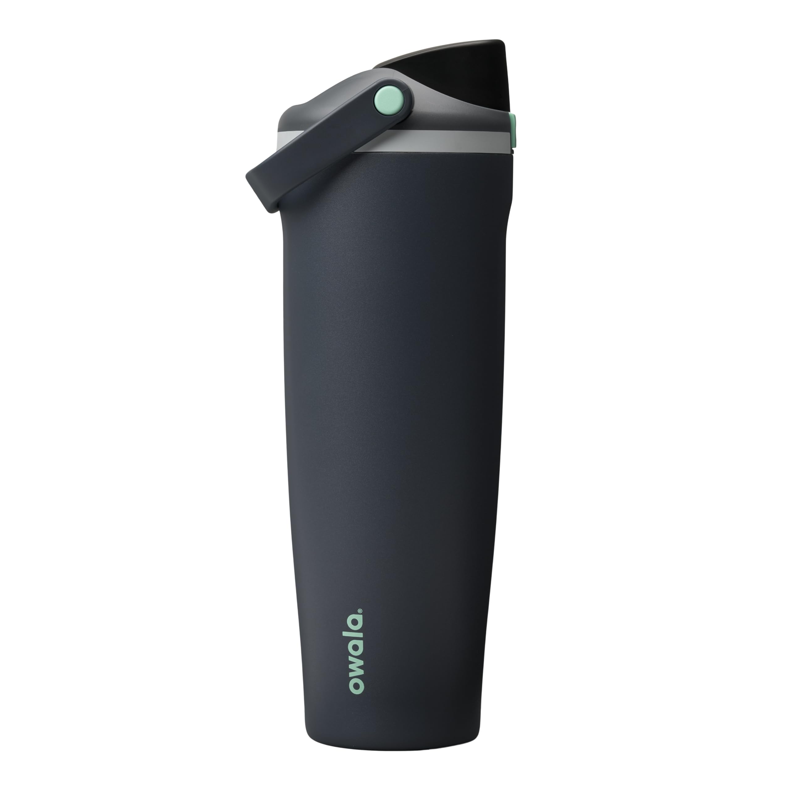 Owala FreeSip Sway Insulated Stainless Steel Water Bottle with Two-Way Spout, Built-In Straw and Bucket Handle, Made for Travel, School, and Sports, 30oz, BPA Free, Leak Proof, Black Cherry