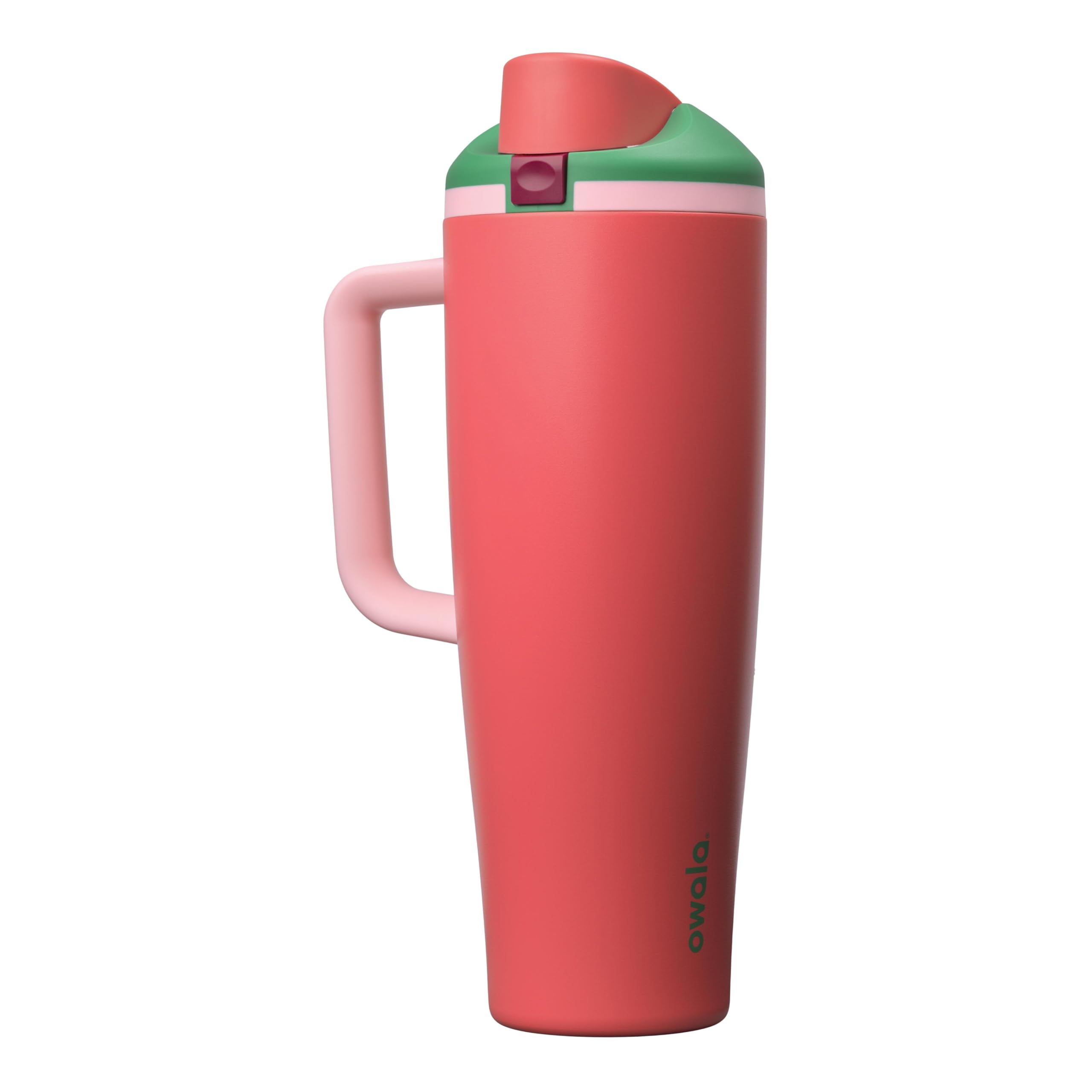 Owala FreeSip Tumbler Insulated Stainless Steel Water Bottle with Built-in Straw and Side Handle, For Travel, Work, School, and Sports, 40oz, BPA Free, Leak Proof, Foggy Tide