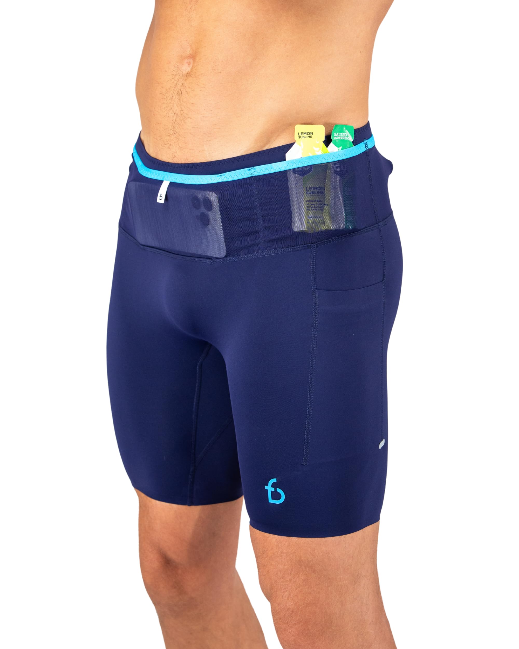 FlipBelt Men's Running Compression Shorts with Pockets - Secure Your Phone, Keys and Even Water Bottles - USA Small Business