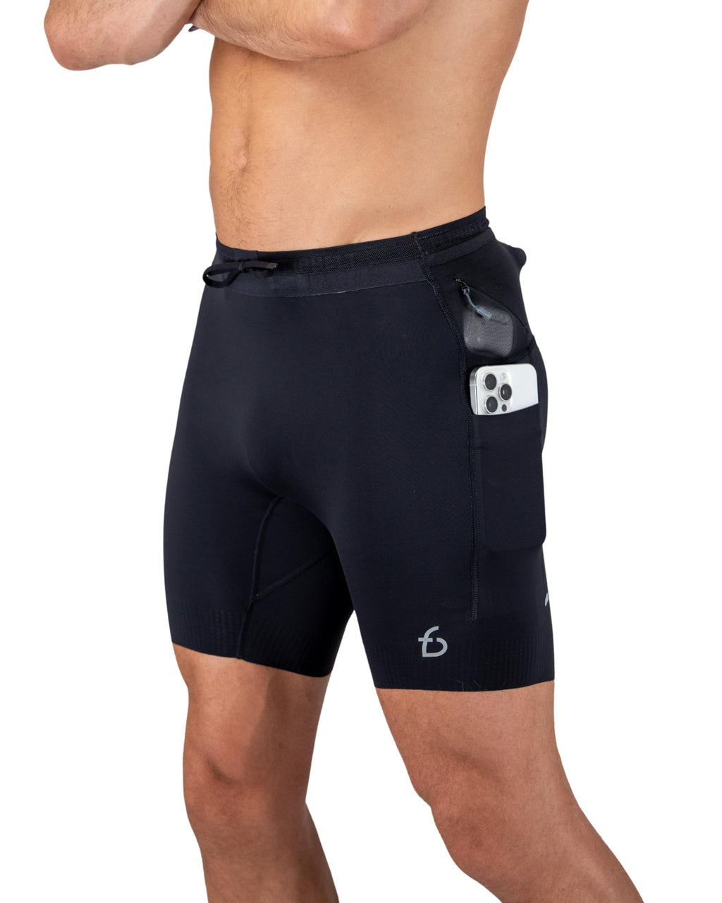FlipBelt Men's Running Compression Shorts with Pockets - Secure Your Phone, Keys and Even Water Bottles - USA Small Business