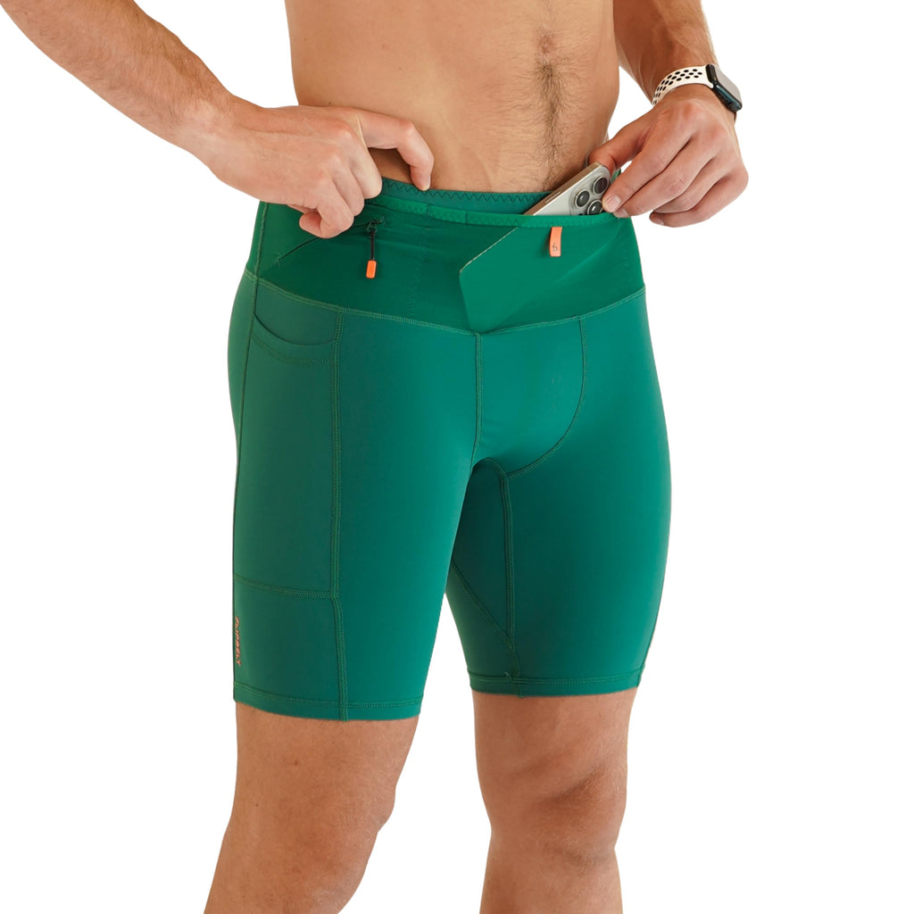FlipBelt Men's Running Compression Shorts with Pockets - Secure Your Phone, Keys and Even Water Bottles - USA Small Business
