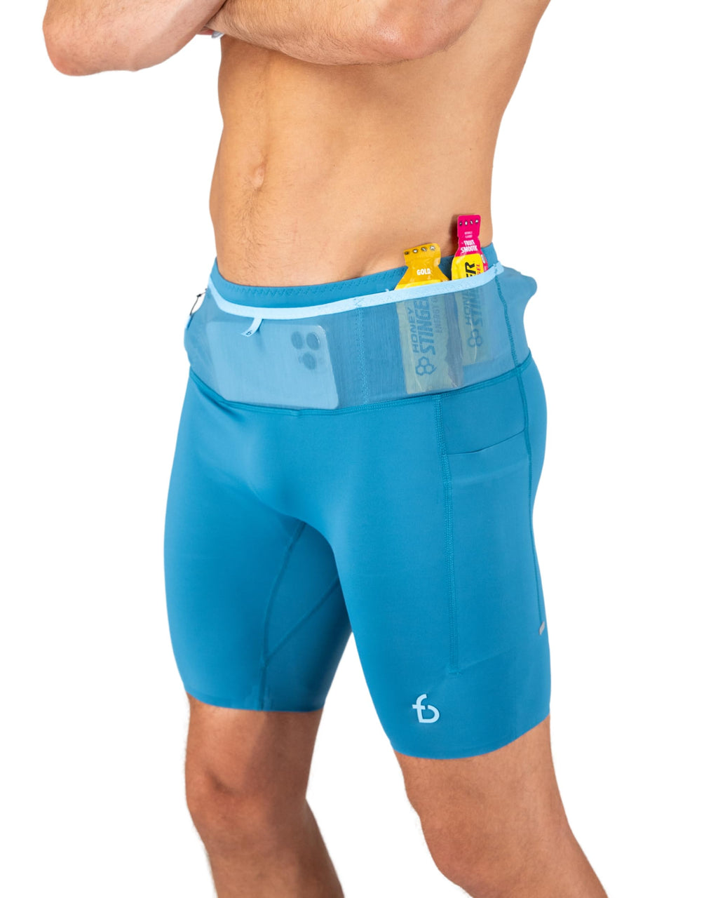 FlipBelt Men's Running Compression Shorts with Pockets - Secure Your Phone, Keys and Even Water Bottles - USA Small Business