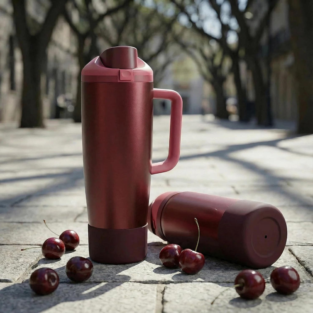 2PCS Silicone Boot for Black Cherry Owala 30oz & 40oz FreeSip Sway Bottles & Tumblers, Anti-Slip Protective Sleeve