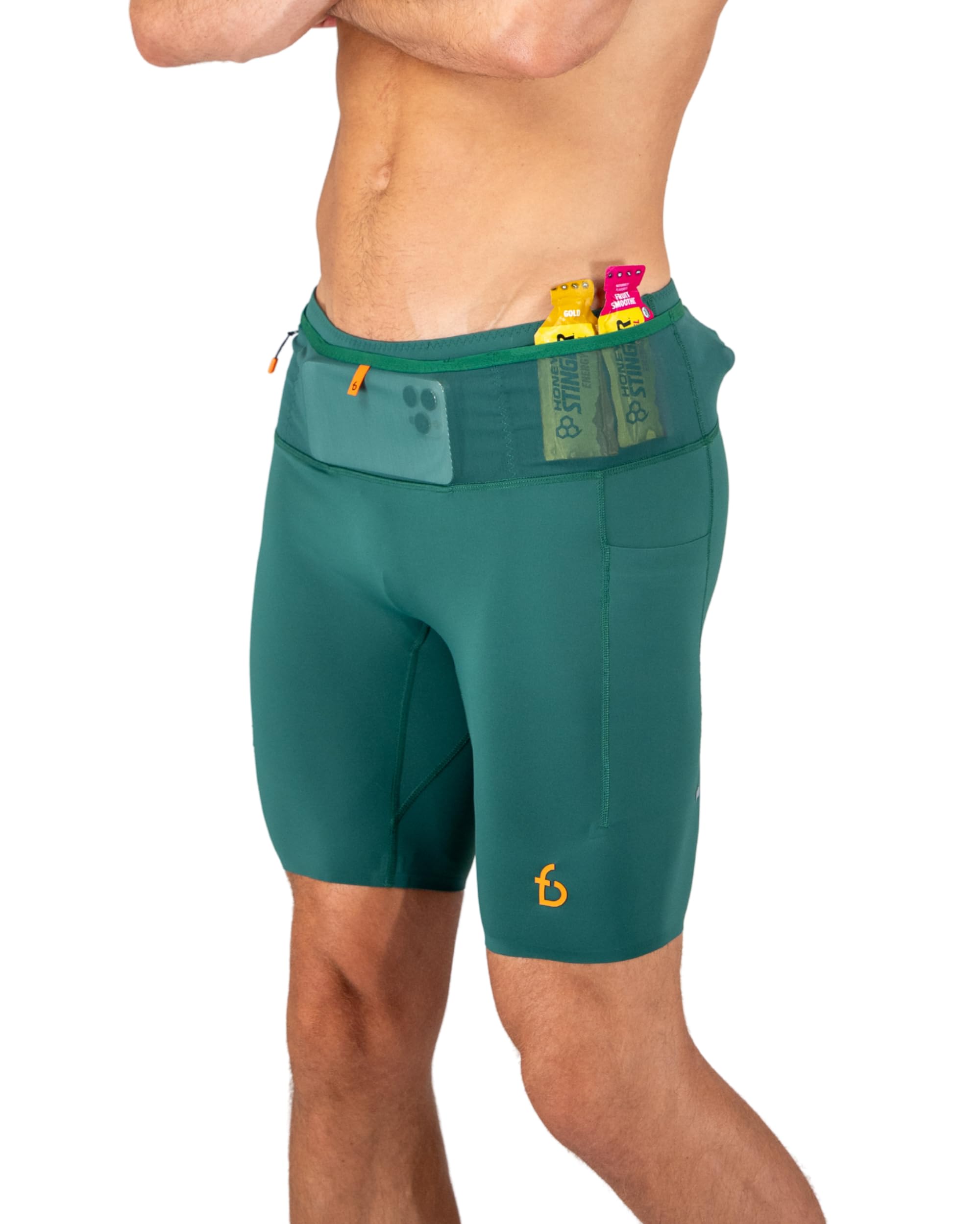 FlipBelt Men's Running Compression Shorts with Pockets - Secure Your Phone, Keys and Even Water Bottles - USA Small Business