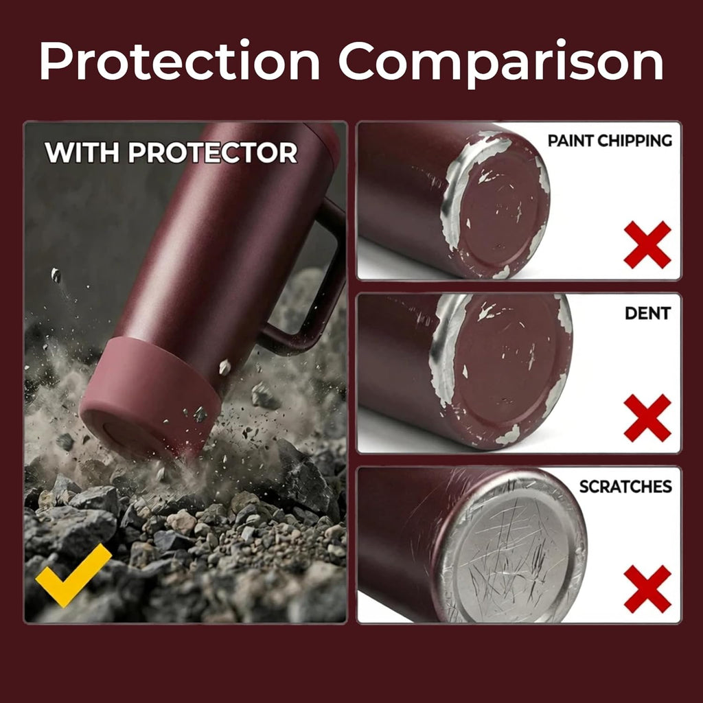 2PCS Silicone Boot for Black Cherry Owala 30oz & 40oz FreeSip Sway Bottles & Tumblers, Anti-Slip Protective Sleeve