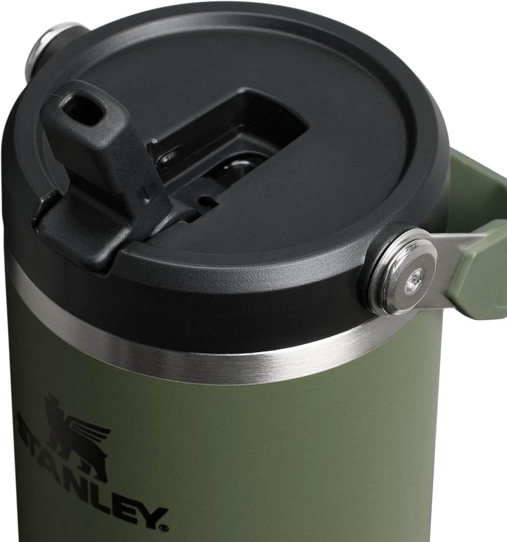 STANLEY IceFlow 2.0 Flip Straw Tumbler with Handle 30 oz | Twist On Lid and Flip Up Straw | Leakproof Water Bottle | Insulated Stainless Steel | BPA-Free | Dried Pine
