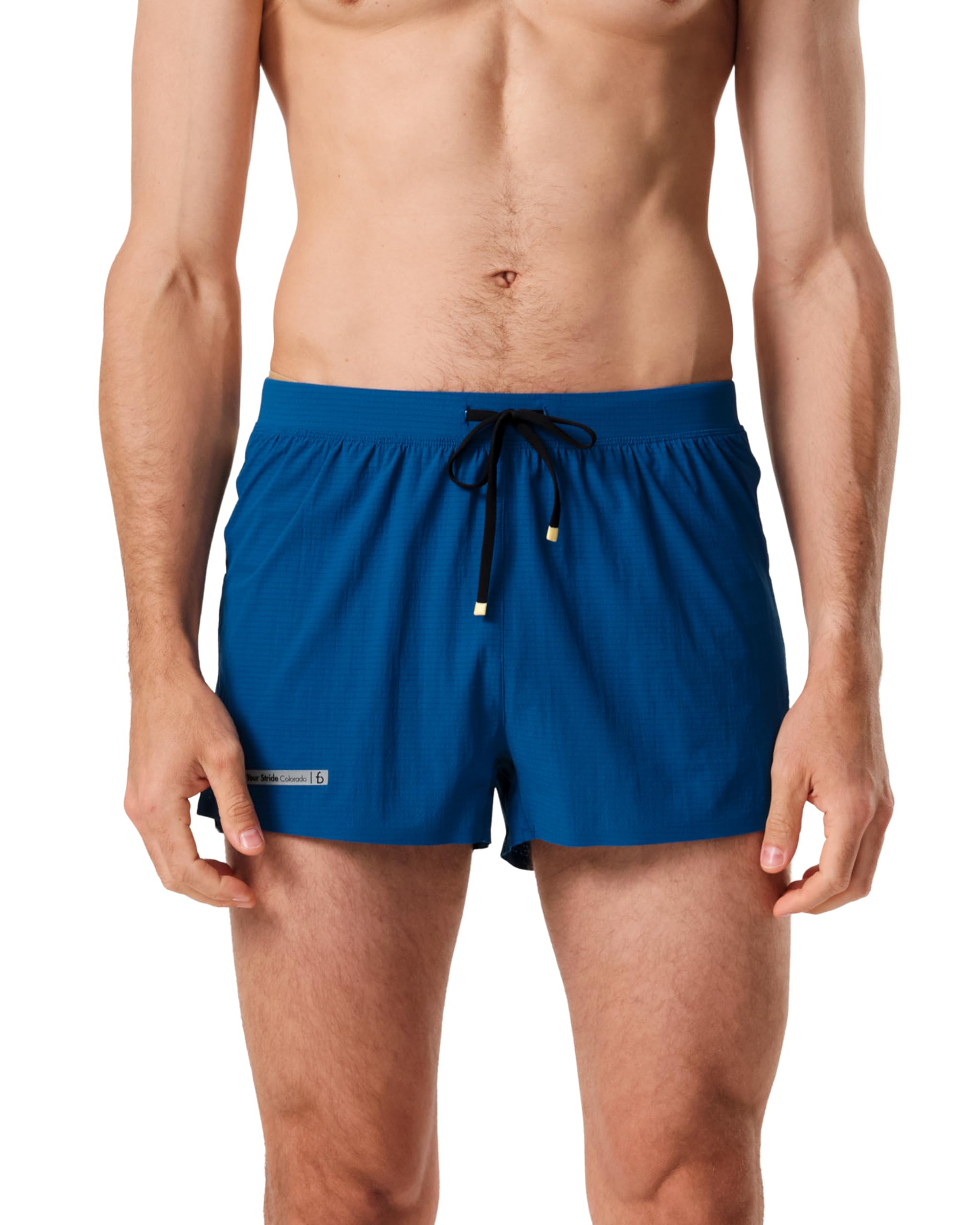 FlipBelt Black Athletic Elite Running Shorts for Men, Lightweight Moisture Wicking Exercise Shorts with Pockets, XS-XL